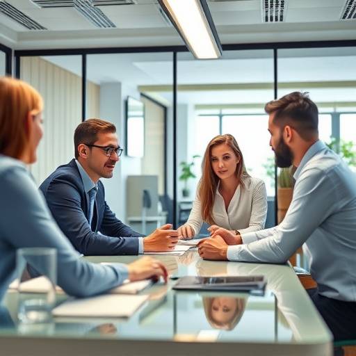Imagem da equipe da Clareza Comunica√§√£o em uma reuni√£o.